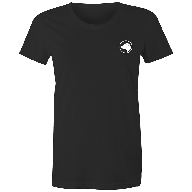 black t-shirt black lab logo